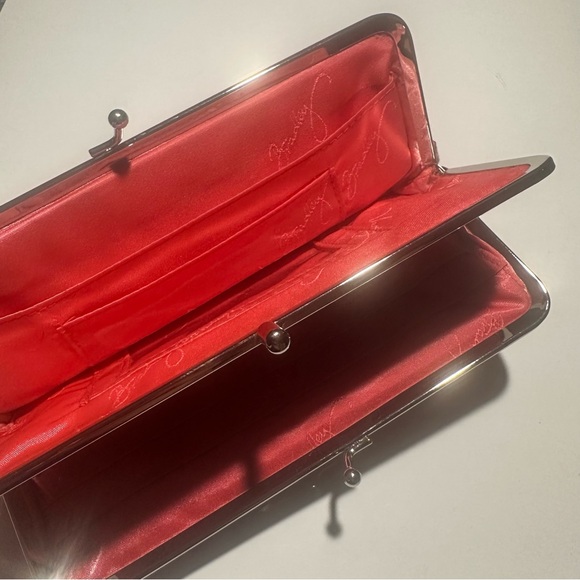 Vera Bradley Wallet / clutch kiss lock coral red pink purple - Picture 5 of 6